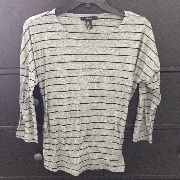 Forever 21 Tops - Forever 21 Boxy Stripped Sailor Oversized Shirt